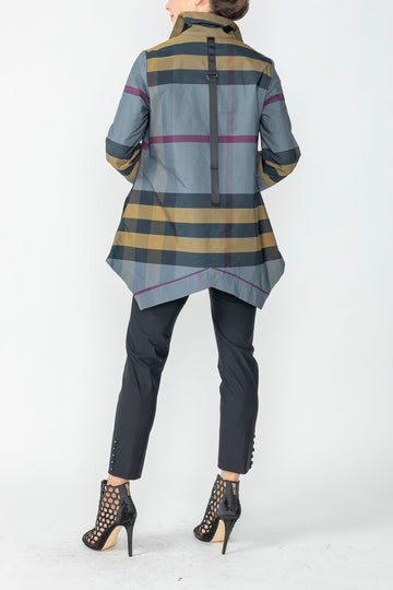 Multi Color Shirt With Grosgrain Detail